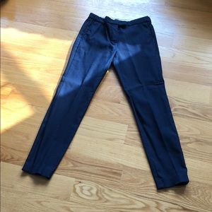 J Crew Straight Leg Size 4 Navy Trousers